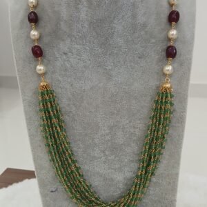 Green real onyx bunch chain