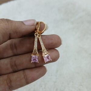 Square pink stone drop pattern