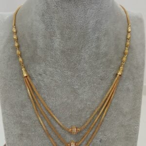 3 steps chain with stone balls
(PINK & WHITE)