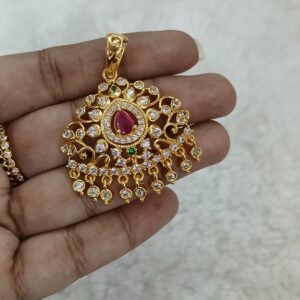 Big ruby stone pendant