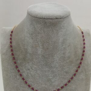 Real ruby pumpkin & blackdiamonds with kattu theega