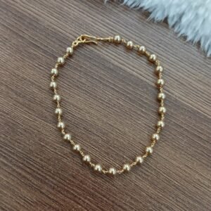 7 Inches gold swarouski kattu theega bracelet