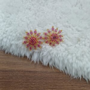 2 in 1 Full ruby earrings