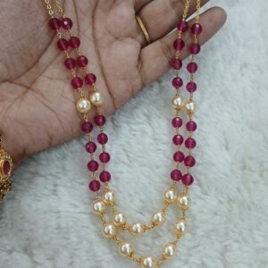 6 mm Real Ruby double line chain