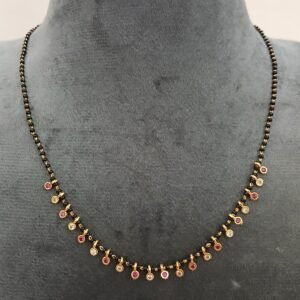 Pink & White stone drops blackbeads