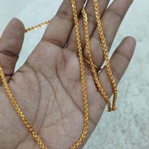 Full circle pattern Micropolish thaali chain (24 inches)
