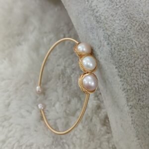 3 Big size real pearl imported bracelet