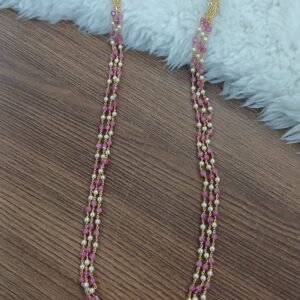 3 Lines Ruby & swarouski chain with kattutheega