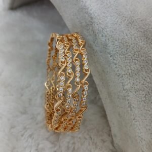 Small white stones with S pattern designs (set of 4)