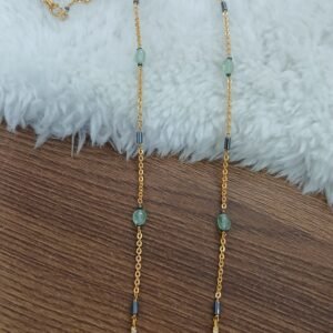 Simple gold copy diamond pendant with Blackdiamonds and Russian Emerald (kattutheega)