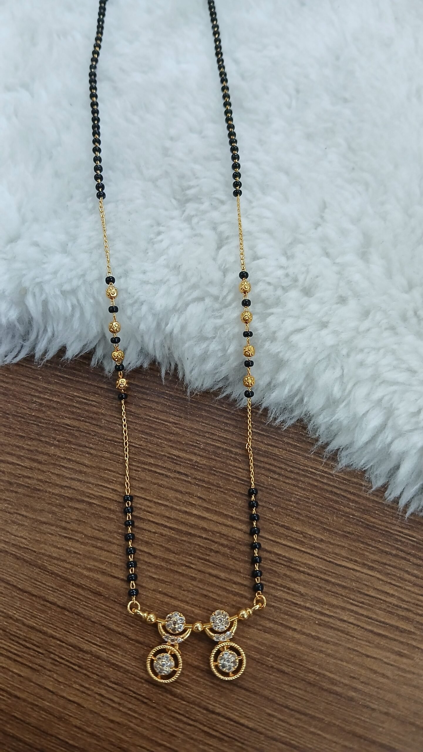 Double circle pattern blackbeads