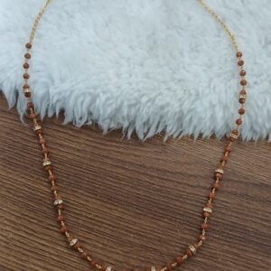 Sun beads with diamond rings kattutheega chain