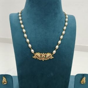 Double Peacock gold copy Micropolish pendant with chain and earrings