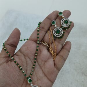 Diamond copy green manulu kattutheega set