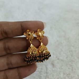 Oval design Micropolish black muvvalu buttalu