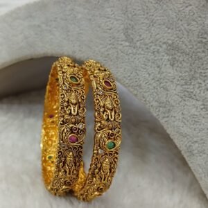 2.6 Nakshi lakshmi with multi stones (set of 2)
