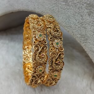 2.6 Peacock nakshi bangles ( set of 2)