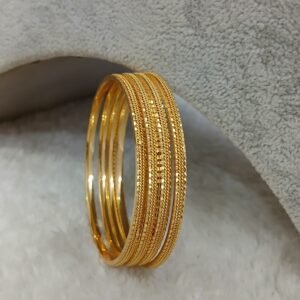 2.6 Plain with side cutting Micropolish bangles (set of 4)