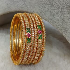 2.6 Cz Micropolish bangles (set of 6)