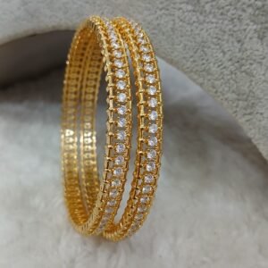 2.10 Simple diamond copy Micropolish bangles (set of 2)