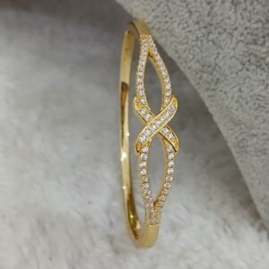Infinity design gold copy Micropolish openable bracelet