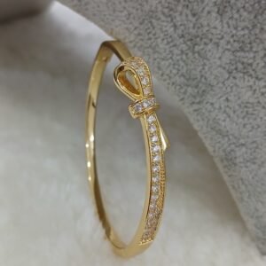 Knot design Micropolish openable bracelet