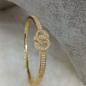 Double ring Micropolish openable bracelet