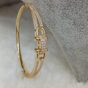 3D pattern Micropolish openable bracelet