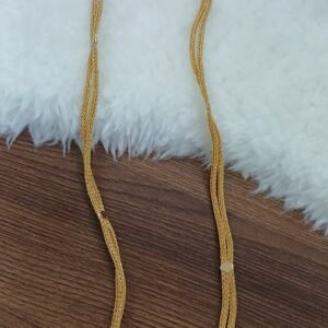 Naan design double line Micropolish thaali chain 24 inches