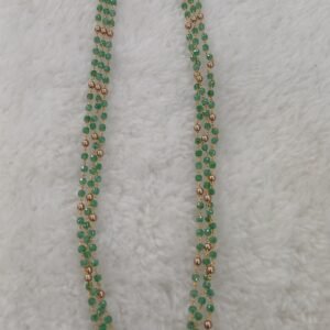 Light green CZ 3 lines Micropolish chain