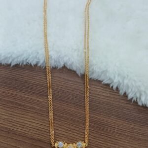 Micropolish chain with lakshmi pendant