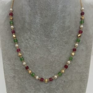 Natural Multi beads and ashtapatti balls with kattutheega
